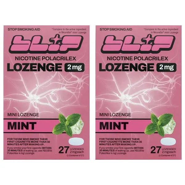 2 Pack - Blip Mint Nicotine Smoking Cessation Lozenge 2mg 27 Count Blip